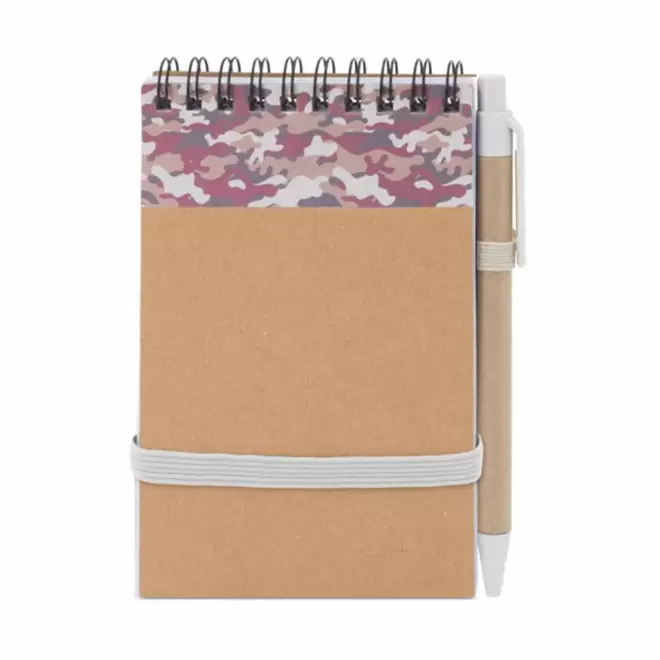 BLOC-NOTES PERSONNALISABLE 'PAPYRUS ARMY' - camo rouge