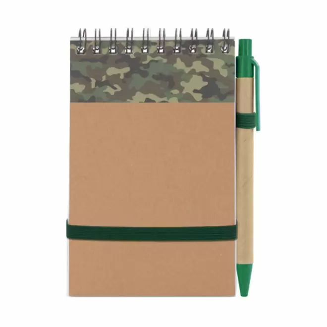 BLOC-NOTES PERSONNALISABLE 'PAPYRUS ARMY' - camo vert