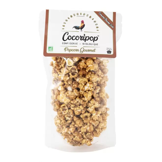 SACHET DE POPCORN 80G COCORIPOP® 'GOURMET' - caramel beurre salé