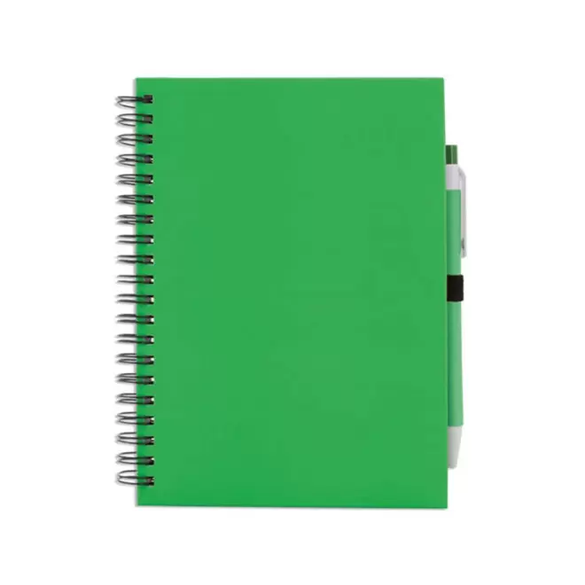 CARNET A SPIRALES PERSONNALISABLE 'CARLEY' NON LIGNE - vert