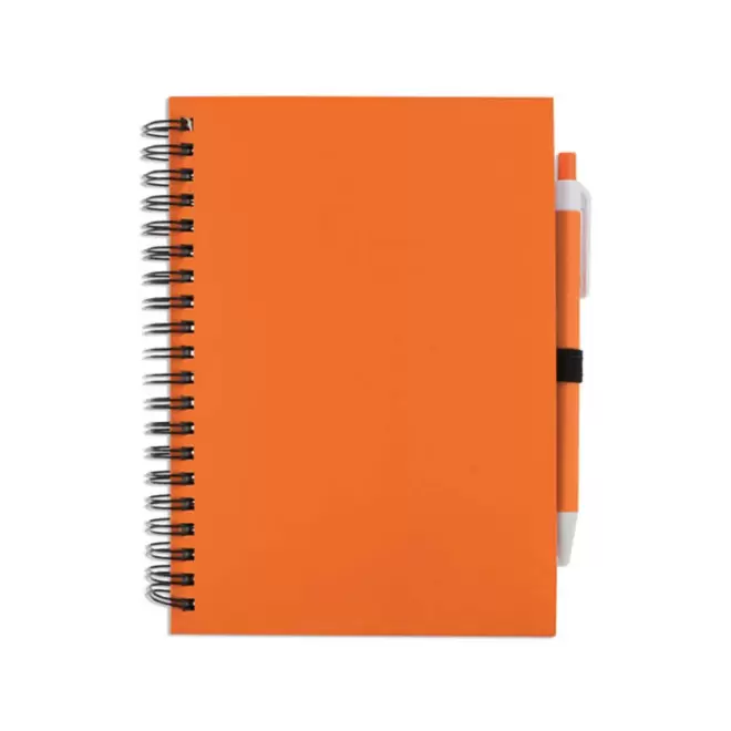 CARNET A SPIRALES PERSONNALISABLE 'CARLEY' NON LIGNE - orange