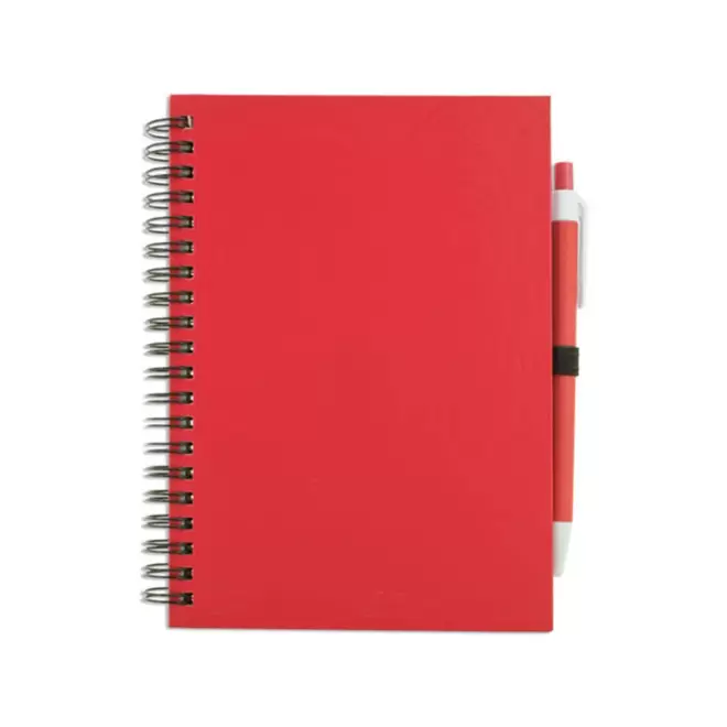 CARNET A SPIRALES PERSONNALISABLE 'CARLEY' NON LIGNE - rouge