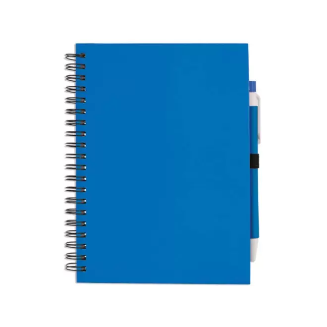 CARNET A SPIRALES PERSONNALISABLE 'CARLEY' NON LIGNE - bleu