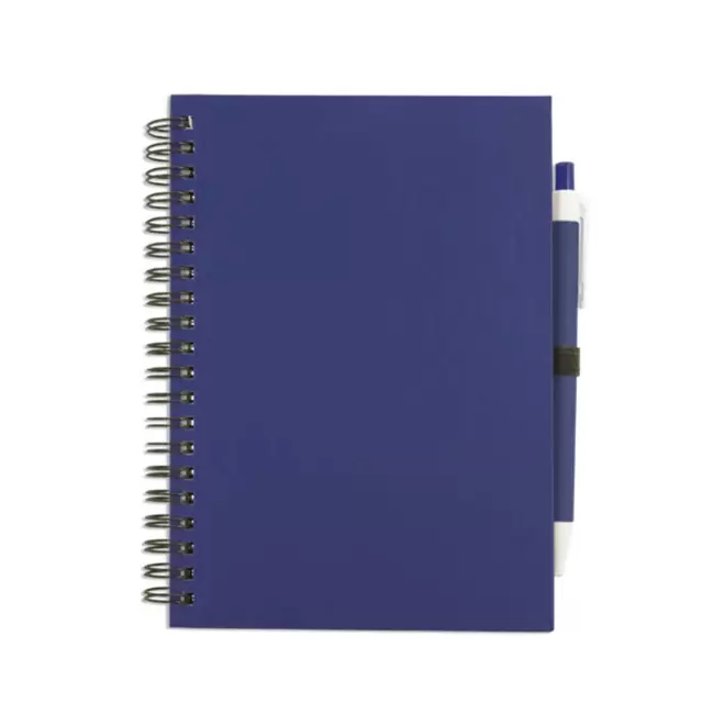 CARNET A SPIRALES PERSONNALISABLE 'CARLEY' NON LIGNE - bleu marine