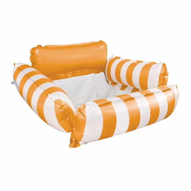 HAMAC DE PISCINE PERSONNALISE 'SOUSOULO' - blanc / jaune