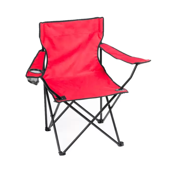 CHAISE PLIANTE PERSONNALISÉE 'BONAT ACCOUDOIRS' - rouge