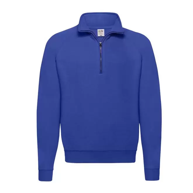SWEAT PUBLICITAIRE COL ZIPPÉ 'GOLON' - bleu royal