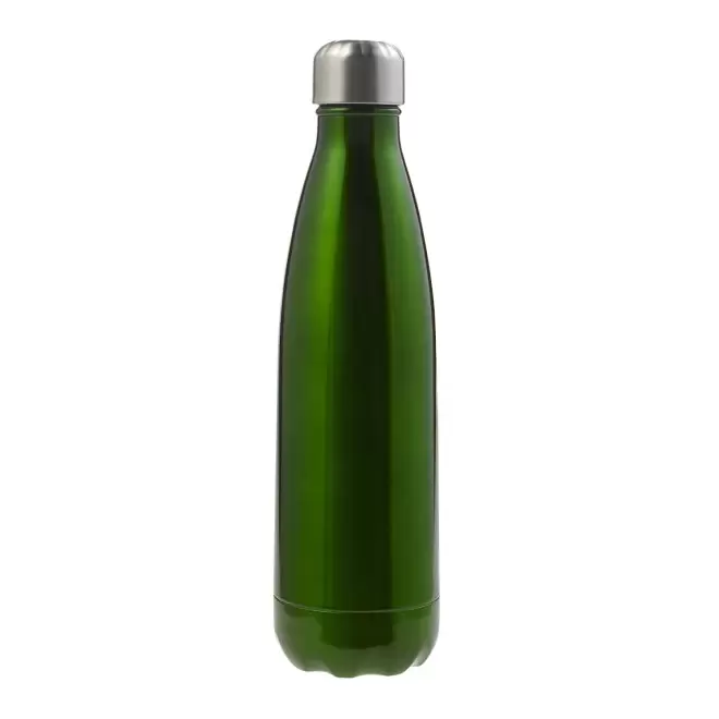 BOUTEILLE EN INOX 650ML PERSONNALISABLE 'BROUDO BRILLANT' - vert