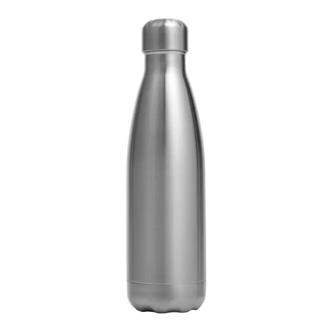 BOUTEILLE EN INOX 650ML PERSONNALISABLE 'BROUDO BRILLANT' - argenté