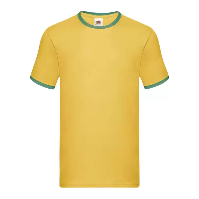 TEE-SHIRT MIXTE PERSONNALISÉ 'JOHN' - jaune/vert