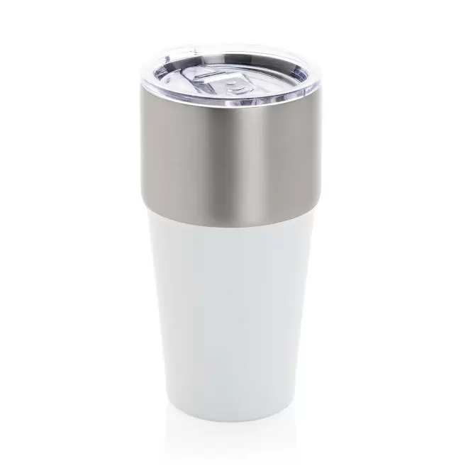 MUG ISOTHERME PERSONNALISABLE ACIER RECYCLE 500ML 'WESIGN' - blanc