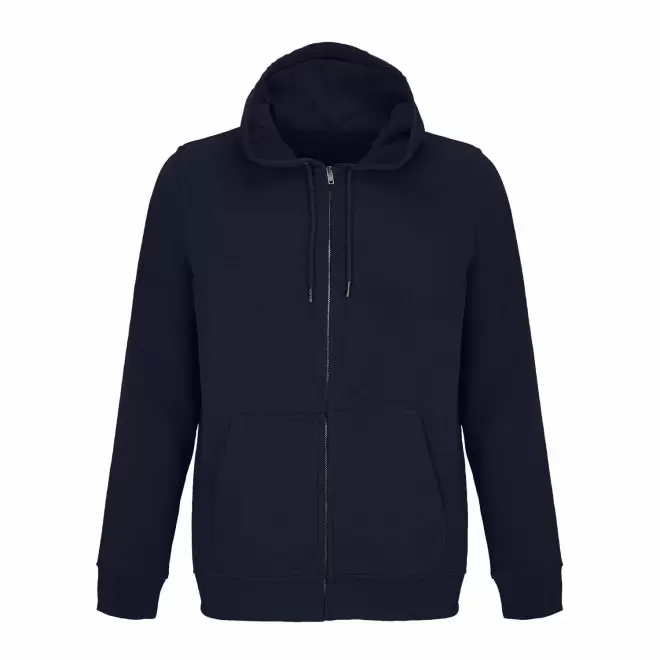 SWEAT ZIPPE A CAPUCHE PERSONNALISABLE 'CALIPSO' - bleu marine