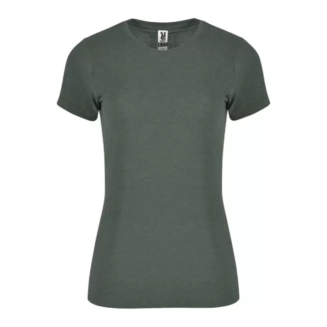 TEE-SHIRT PUBLICITAIRE FEMME 'ALI' - vert chiné