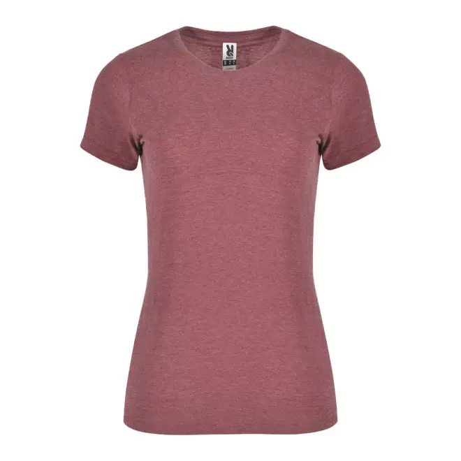 TEE-SHIRT PUBLICITAIRE FEMME 'ALI' - grenat chiné