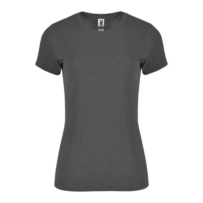 TEE-SHIRT PUBLICITAIRE FEMME 'ALI' - noir chiné