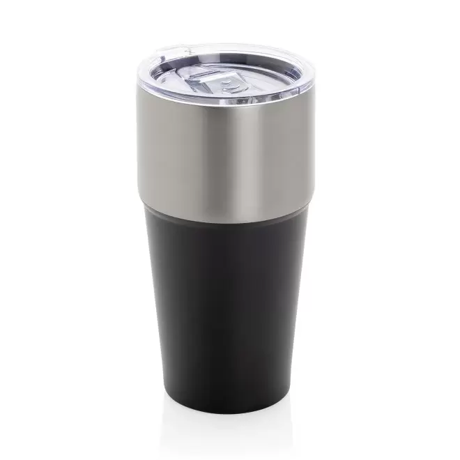 MUG ISOTHERME PERSONNALISABLE ACIER RECYCLE 500ML 'WESIGN' - noir