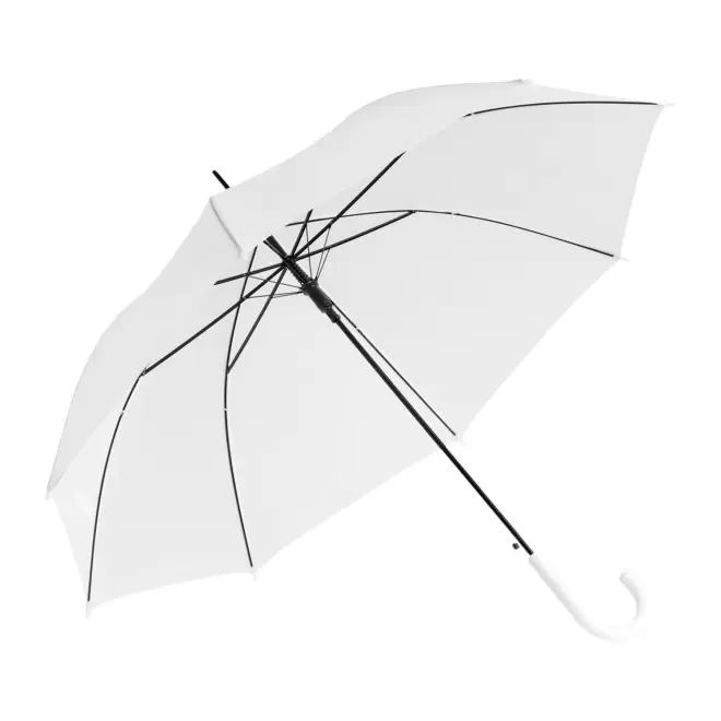 PARAPLUIE CANNE PERSONNALISABLE 'DAVOLO' - blanc