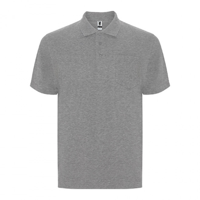 POLO HOMME PERSONNALISÉ 190 G/M² 'TEXIS' - gris chiné