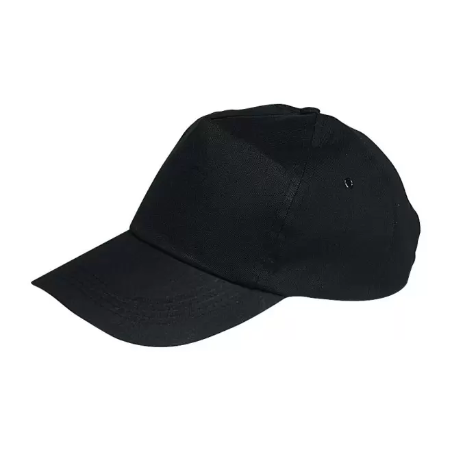 CASQUETTE PUBLICITAIRE 5 PANS 'ANTO' 165 GR/M² - noir