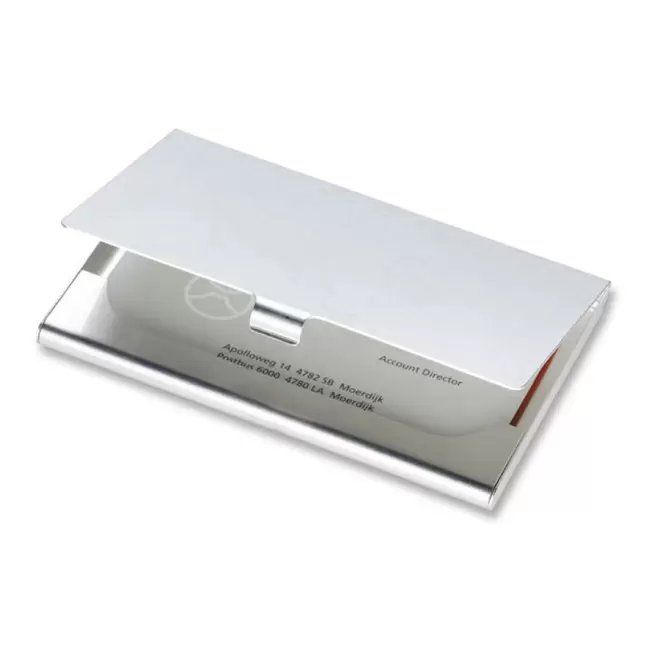 ETUI-CARTES DE VISITE PERSONNALISÉE EN ALU 'SMART' - alu brossé