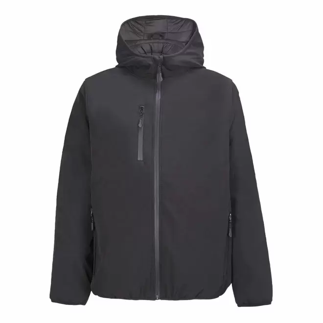 SOFTSHELL MATELASSEE HOMME PERSONNALISEE 'FALCON PADDED' - noir