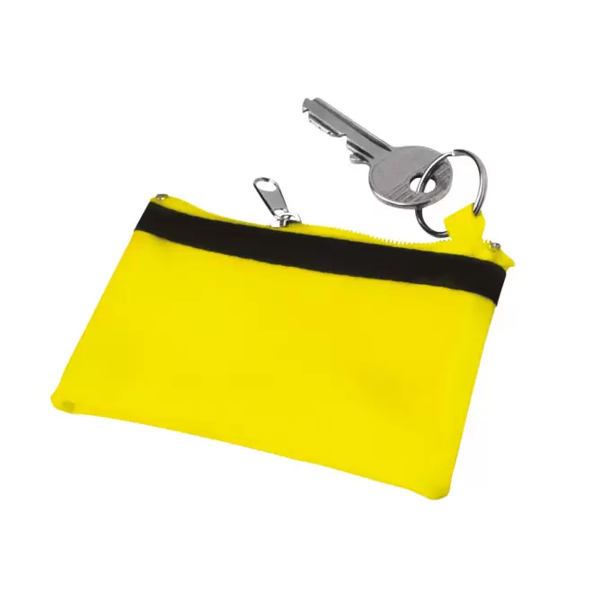 PORTE-MONNAIE/PORTE-CLES PUBLICITAIRE 'CADIX' - jaune