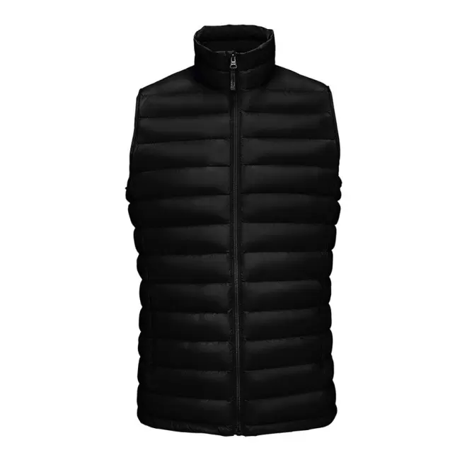 DOUDOUNE SANS MANCHE PERSONNALISABLE HOMME 'WILSON BW' - noir