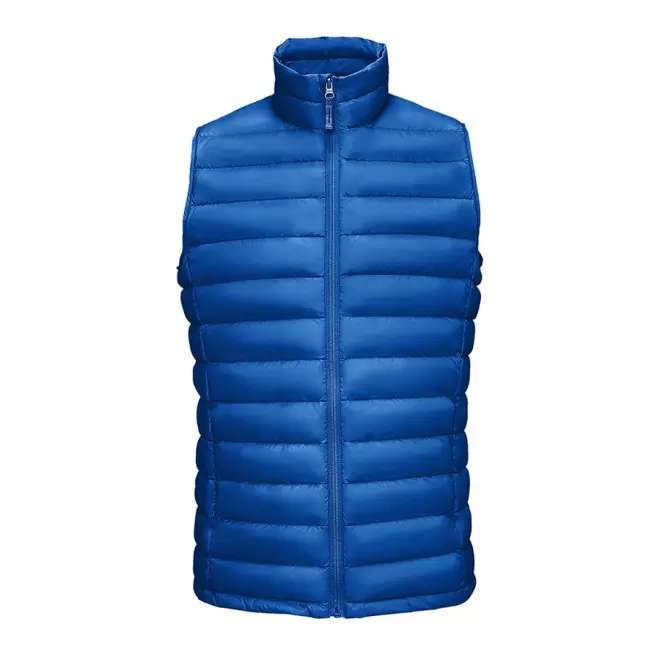 DOUDOUNE SANS MANCHE PERSONNALISABLE HOMME 'WILSON BW' - bleu royal