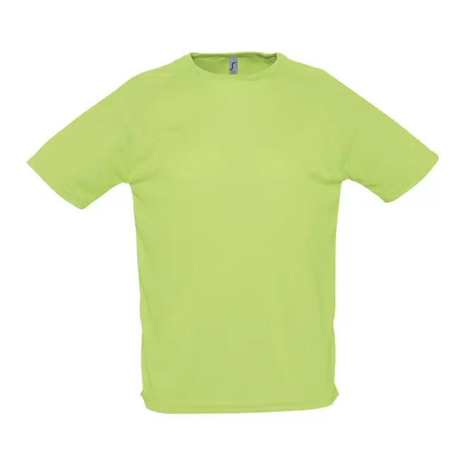 T-SHIRT PERSONNALISÉ RESPIRANT HOMME 'SPORTY' 140 GR/M² - vert pomme