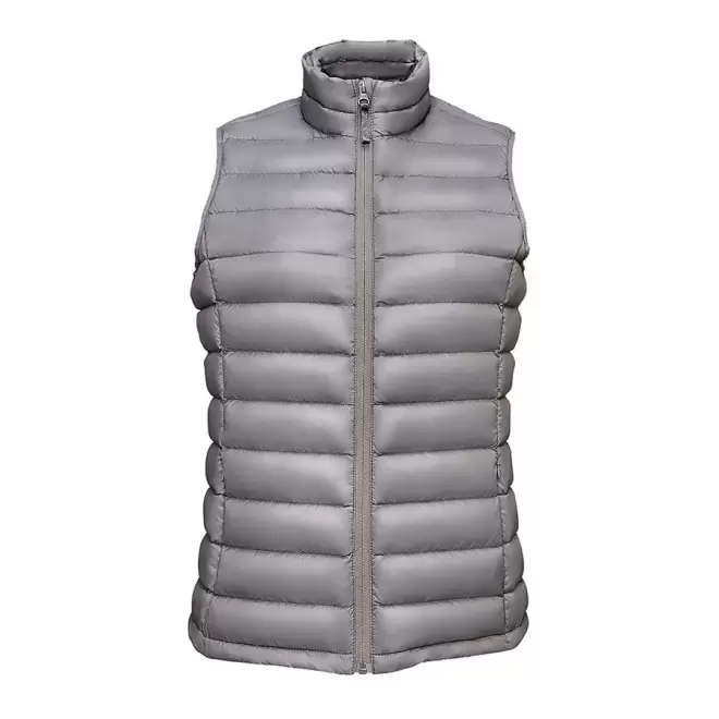 DOUDOUNE SANS MANCHE PERSONNALISABLE FEMME 'WILSON BW'  - gris métal