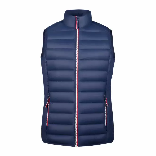 DOUDOUNE SANS MANCHE PERSONNALISABLE FEMME 'VICTOIRE' - marine