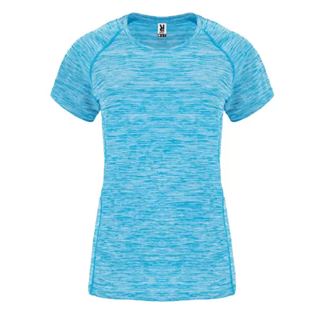 TEE-SHIRT PERSONNALISABLE FEMME 'RUN' 140 GR/M² - turquoise chiné