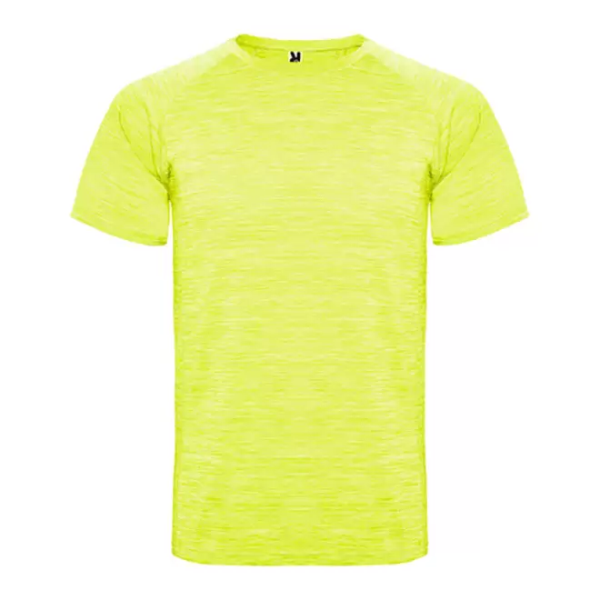 TEE-SHIRT PERSONNALISABLE HOMME 'RUN' 140 GR/M² - jaune fluo chiné
