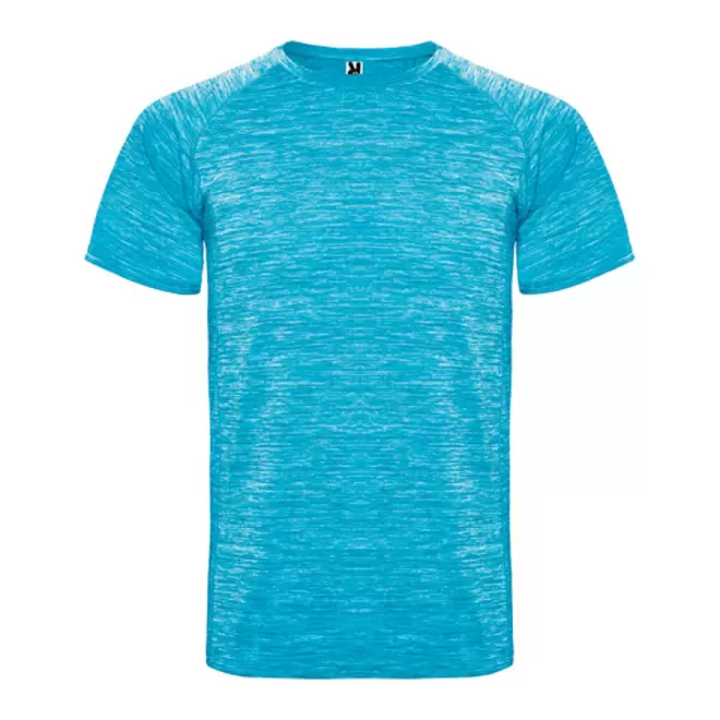 TEE-SHIRT PERSONNALISABLE HOMME 'RUN' 140 GR/M² - turquoise chiné