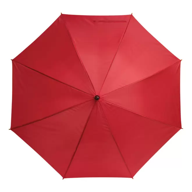 PARAPLUIE PUBLICITAIRE AUTOMATIQUE CANNE BOIS 'DUNDEE' - rouge