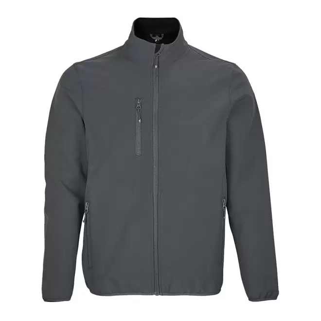 VESTE ZIPPÉE PERSONNALISÉE HOMME SOFTSHELL 'FALCON' - anthracite
