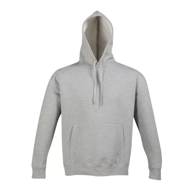 SWEAT-SHIRT PERSONNALISÉ MIXTE CAPUCHE 'SLAM' 320 GR/M² - gris chiné