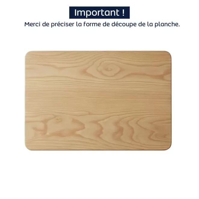 PLANCHE A DECOUPER PERSONNALISABLE 'MEWOOD' - à la forme