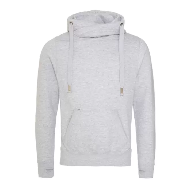 SWEAT SHIRT PERSONNALISÉ COL CROISÉ 330GR/M² 'VENTI' - gris chiné