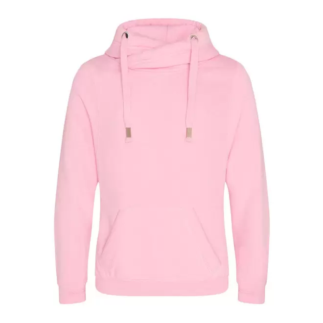 SWEAT SHIRT PERSONNALISÉ COL CROISÉ 330GR/M² 'VENTI' - baby pink