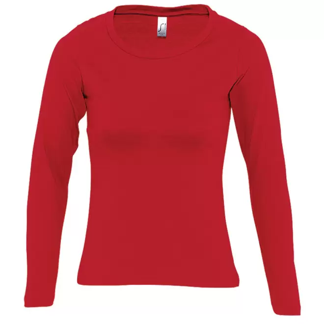 TEE-SHIRT PERSONNALISE FEMME MANCHES LONGUES 'MAJESTIC' 150 GR/M² - rouge