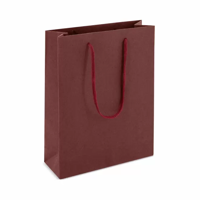 SAC CADEAU PERSONNALISE 15.5x21x6 'KARTELOS' - burgundy