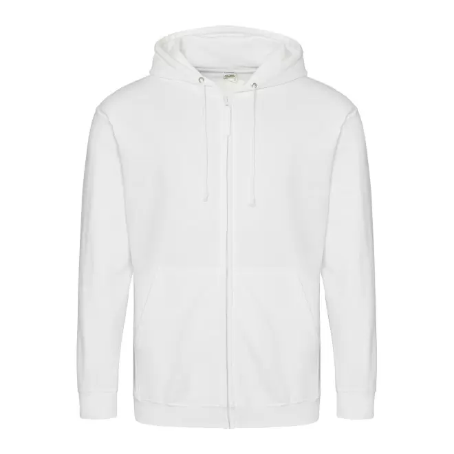 SWEAT ZIPPÉ PERSONNALISÉ À CAPUCHE HOMME 'CLUN' - blanc