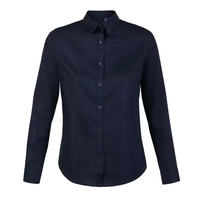CHEMISE SANS REPASSAGE FEMME PERSONNALISÉE NEOBLU® 'BLAISE' - bleu nuit