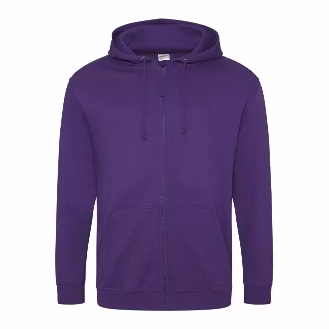 SWEAT ZIPPÉ PERSONNALISÉ À CAPUCHE HOMME 'CLUN' - purple