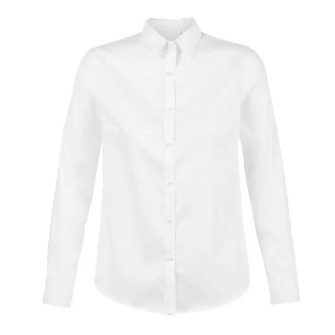 CHEMISE SANS REPASSAGE FEMME PERSONNALISÉE NEOBLU® 'BLAISE' - blanc
