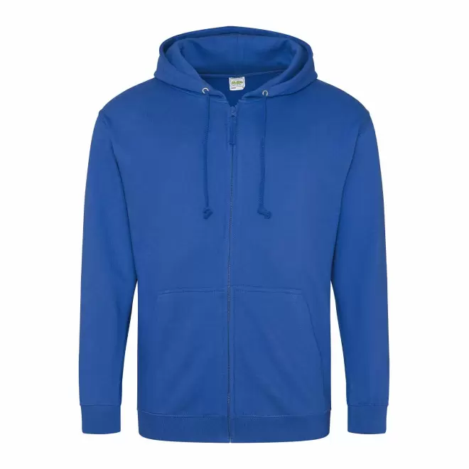 SWEAT ZIPPÉ PERSONNALISÉ À CAPUCHE HOMME 'CLUN' - bleu royal