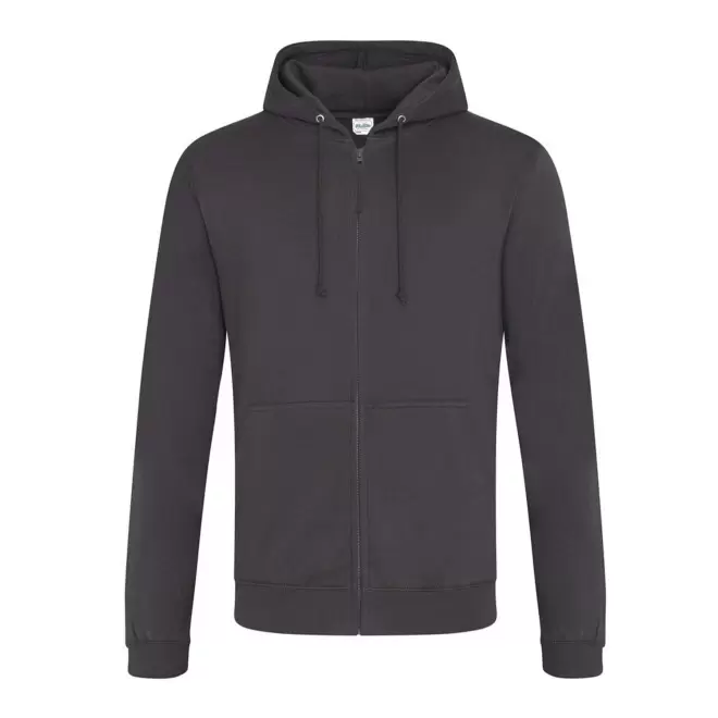 SWEAT ZIPPÉ PERSONNALISÉ À CAPUCHE HOMME 'CLUN' - gris storm