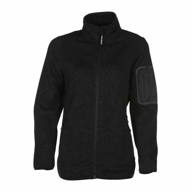 VESTE POLAIRE PERSONNALISÉE FEMME 300 GR/M² 'FIJI' - noir chiné