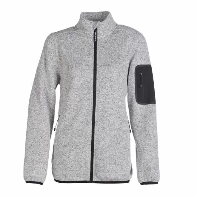 VESTE POLAIRE PERSONNALISÉE FEMME 300 GR/M² 'FIJI' - gris chiné